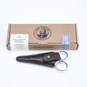 Captain Fawcett Hand-Crafted Grooming Scissors with Leather Pouch